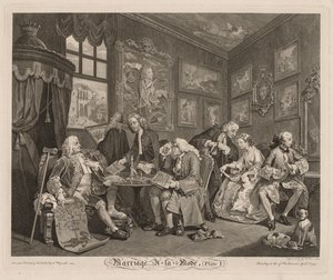 Fashionabla bröllop av William Hogarth