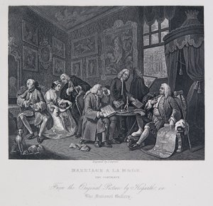 Äktenskap à la mode: Kontraktet av William Hogarth