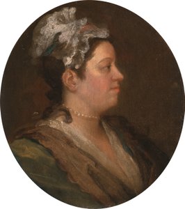 Mary Hogarth (1699-1741), ca 1740 (för-konversation) (se 174877) av William Hogarth
