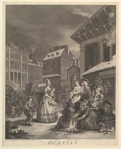 Morgon: The Four Times of the Day, 25 mars 1738. av William Hogarth