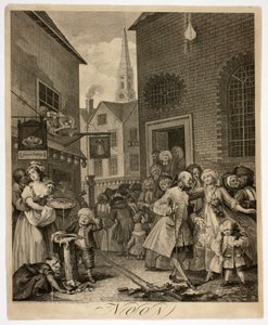 Middag, tallrik två från The Four Times of Day av William Hogarth