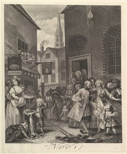 Middag: Dygnets fyra tider av William Hogarth
