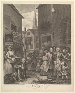 Noon The Four Times of Day, 25 mars 1738. av William Hogarth