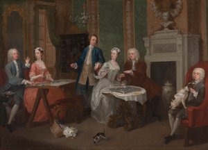 Porträtt av en familj av William Hogarth