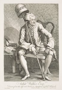 Porträtt av John Wilkes, Esquire av William Hogarth