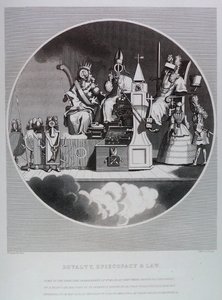 Kunglighet, biskopsämbete och lag av William Hogarth