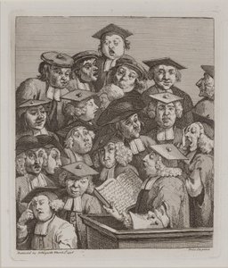 Forskare vid en föreläsning, 3 mars av William Hogarth