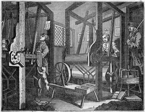 TEXTILFABRIK av William Hogarth