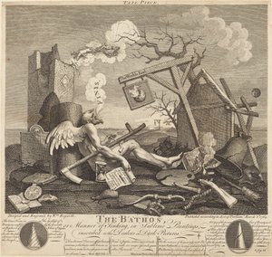 Stjärtstycke, eller The Bathos av William Hogarth