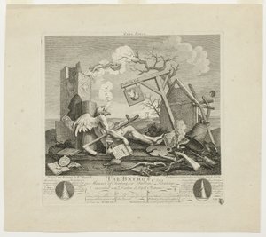 Stjärtstycke, eller Bathos av William Hogarth