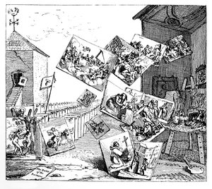 Slaget om bilderna, 1745. av William Hogarth