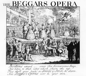 Tiggarens Opera Burlesqued, 1728 av William Hogarth