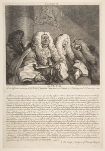 Bänken, september 1758. av William Hogarth