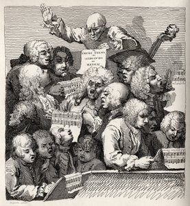 The Chorus, ur "The Works of William Hogarth", publicerad 1833 av William Hogarth