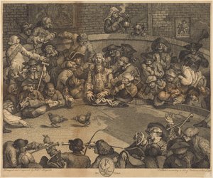 Tuppfäktningsarenan av William Hogarth
