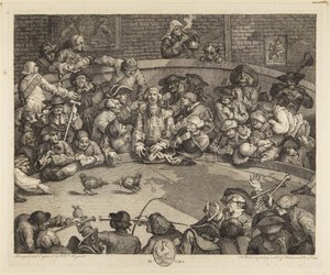 Tuppfäktningsarenan av William Hogarth