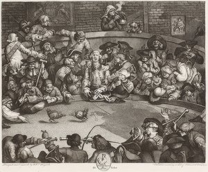 The Cockpit / Der Hahnenkampfplatz. 1759 av William Hogarth