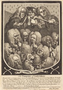 Bolaget av begravningsentreprenörer av William Hogarth