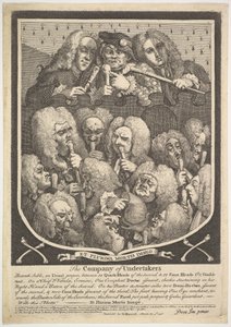 The Company of Undertakers, 3 mars 1736. av William Hogarth