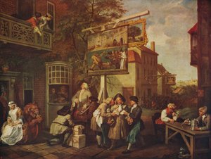 Valet: Sökande för röster, 1754-1755, c1915 av William Hogarth