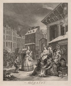 De fyra tiderna på dagen, 1738. av William Hogarth