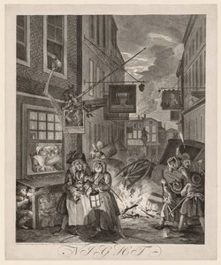 De fyra tiderna på dagen: Natten, 1738.