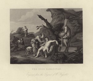 Den barmhärtige samariten av William Hogarth
