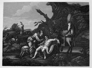 Den barmhärtige samariten av William Hogarth