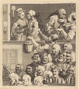 Den skrattande publiken av William Hogarth