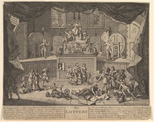 Lotteriet, efter 1724. av William Hogarth