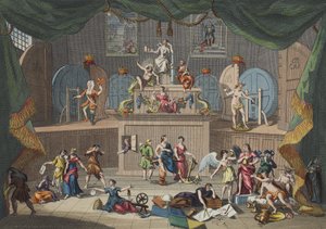 Lotteriet, illustration från "Hogarth Restored: The Whole Works of the hyllade William Hogarth, re-graved by Thomas Cook", pub. 1812 (handfärgad gravyr) av William Hogarth
