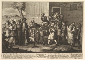 The Mystery of Masonry Braught to Light by the Go..., [utgiven först i december 1724] senare återutgivning. av William Hogarth