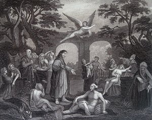 Poolen i Bethesda av William Hogarth