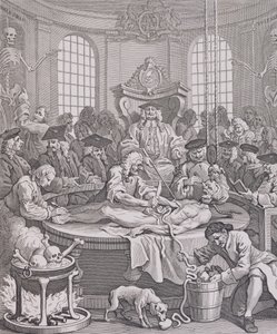 Belöningen för grymhet, från De fyra stadierna av grymhet av William Hogarth