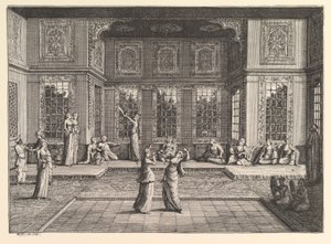 Seraglio Aubry de La Mottrayes reser genom Europa, Asien och in i en del av ..., 1723-24. av William Hogarth