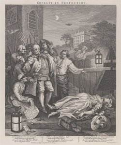 Det tredje stadiet av grymhet: Grymhet i fulländning av William Hogarth