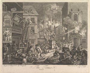The Times, plansch 1 av William Hogarth