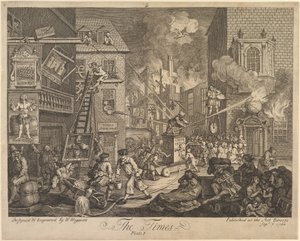The Times, plansch 1 av William Hogarth