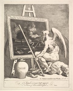 Tid att röka en bild, ca. 1761. av William Hogarth
