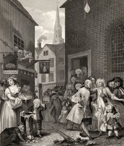 Dagens tider: Noon, från "The Works of William Hogarth", publicerad 1833. av William Hogarth