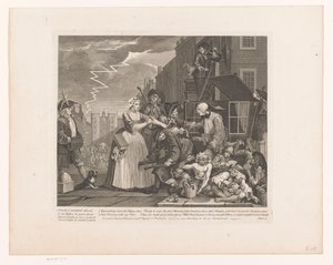 Tom Rakewell räddad från sin arrestering av Sarah Young Progress of a libertine (serietitel) The Rake