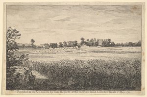 Utsikt över Ranbys House, 1 maj 1781. av William Hogarth