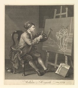 William Hogarth, Serjeant Painter to His Majesty, 1764. av William Hogarth