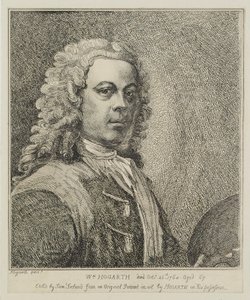 William Hogarth, graverad av Samuel Ireland (d.1800), c.1786 av William Hogarth