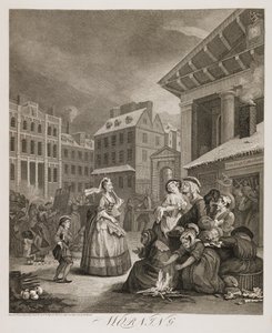 en: Fyra tider på dygnet: Morgon av William Hogarth