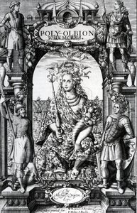 Frontispice till "Poly-Olbion" av Michael Drayton, publicerad 1622.