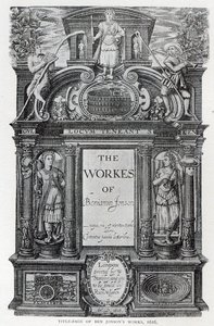 Titelblad till "The Works of Benjamin Jonson", 1616