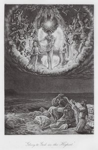 "Ära till Gud i det högsta" (fotogravyr) av William Holman (after) Hunt