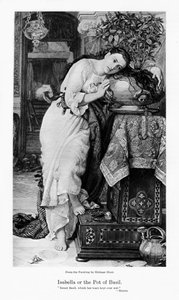 Isabella och basilikakrukan, c1867 av William Holman Hunt