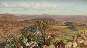 Esdraelonslätten från höjderna ovanför Nasaret, 1800-talet av William Holman Hunt